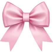 light pink ribbon bow sticker