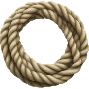 Rope tied in a circle sticker