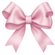light pink bow  sticker