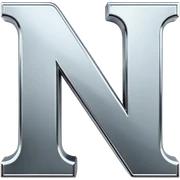 The letter N sticker