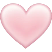 light pink heart  sticker