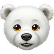 white taddy bear sticker
