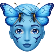 batter fly blou  sticker