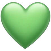 sage green heart sticker