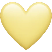 Pastel yellow heart  sticker