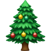 Christmas tree sticker