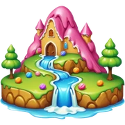 melting candy renaissance landscape sticker
