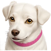 realistic dog portrait closeup sticker