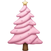 Light pink Christmas tree  sticker