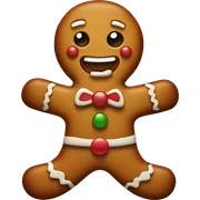 gingerbread man sticker