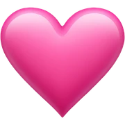 Pink heart sticker