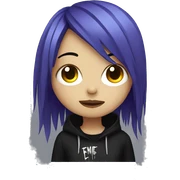 emo girl sticker