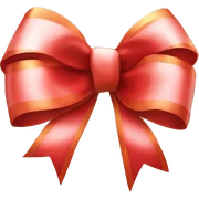 christmas bow sticker