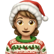 christmas cozy sticker