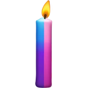 Bi candle emoji sticker