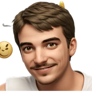 smiling boy in tank top sticker