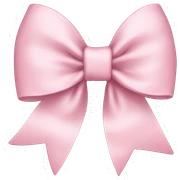 Baby pink bow sticker