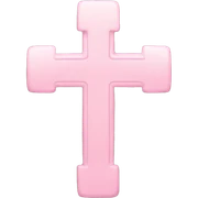 light pink cross sticker