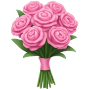 pink bouquet sticker