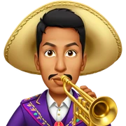 Mariachi Trumpet Player sticker