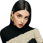 realistic portrait of girl sticker