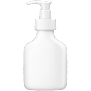 white lotion bottle sticker
