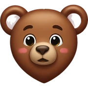 teady bear heart sticker