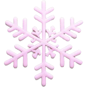 pastel pink snowflake  sticker