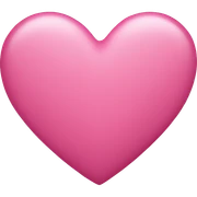 Pink heart sticker