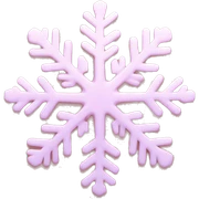 pastel pink snowflake  sticker