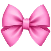 Pink bow  sticker
