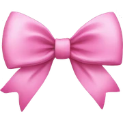 Pink bow sticker