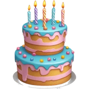 birthday cake sticker