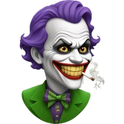 Joker smoking sticker