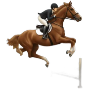 horse jumping sticker