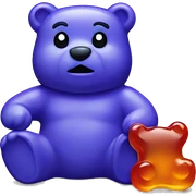 Gummy bear sticker