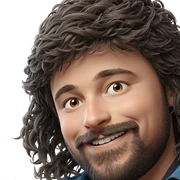 smiling boy with beard portrait sticker