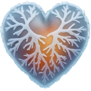 Frozen heart sticker