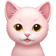 light pink kitten sticker