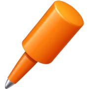 A Orange Push Pin sticker