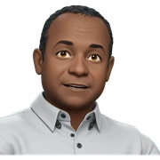 dark-skinned boy in collared shirt sticker
