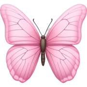 Light pink butterfly sticker