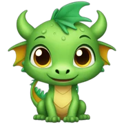 Cute dragon sticker