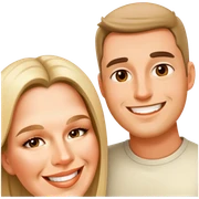 Husband and wife selfie sticker