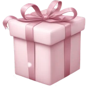 Light pink Christmas gifts under a white Christmas tree  sticker