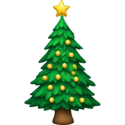 Christmas tree sticker