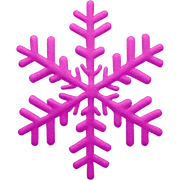 Pink snowflake  sticker
