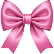 Pink bow sticker