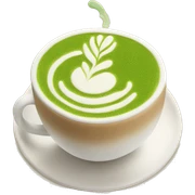 Matcha latte sticker