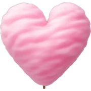 Cotton candy heart sticker